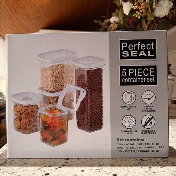 5-Piece Clear Container Set - Picture 1 of 3